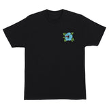Santa Cruz Mens Screaming Hibiscus Dot T-Shirt - Black