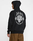 RVCA Mens Tiger Eyes Zip Up Hoodie - Black