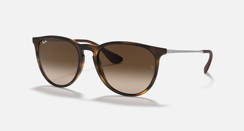 Ray-Ban Erika Sunglasses - Rubber Havana W/ Brown