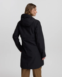 Tentree Womens Nimbus Long Rain Jacket - Meteorite Black