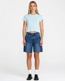 RVCA Womens Forever Tee - Crystal Blue