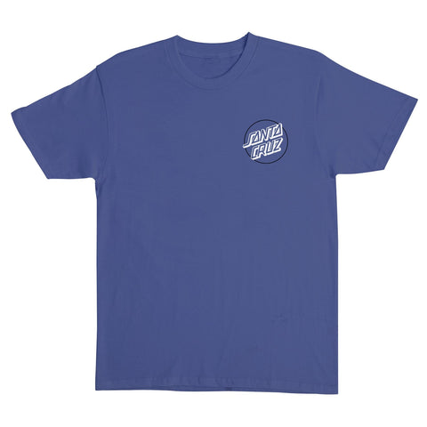 Santa Cruz Mens Wooten Duo Inverse T-Shirt - Metro Blue