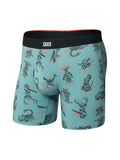 Saxx Vibe Xtra Soft Comfort Underwear - Western Weird - Washed Teal
