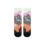 Stance Womens Out Of Range Mid Wool Crew Socks - Berry