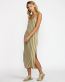 RVCA Womens Willow Tank Dress - Eucalyptus