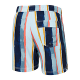 Saxx Mens Oh Buoy Stretch Volley 5" Swim Short - H2O Stripe