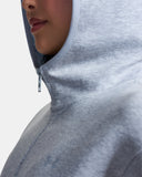 Women's UA Unstoppable Fleece Zip Up Hoodie - Mod Gray Light Heather / Mod Gray - 011