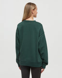 Tentree Women's Juniper Outline Crew - Forest Pine / Jade