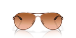Oakley Feedback Sunglasses - Rose Gold W/ VR50 Brown Gradient