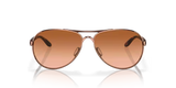 Oakley Feedback Sunglasses - Rose Gold W/ VR50 Brown Gradient