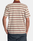 RVCA Mens Uptown Stripe Polo Short Sleeve Polo Shirt