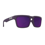 Spy Helm Sunglasses - Matte Plum - Happy Gray Green Dark Purple Spectra Mirror