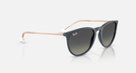 Ray-Ban Erika Sunglasses - Rubber Blue W/ Grey Gradient