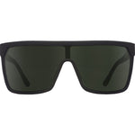 Spy Flynn Sunglasses - Soft Matte Black - Happy Gray Green