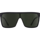 Spy Flynn Sunglasses - Soft Matte Black - Happy Gray Green