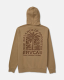 RVCA Mens Palm Grove Hoodie - Coyote