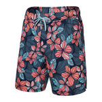 Saxx Mens Oh Buoy Stretch Volley 7" Swim Short - Deep Jungle - Maritime