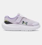 Under Armour Girls' Infant UA Surge 4 AC Running Shoes - Salt Purple / Transparent / Black - 535