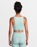 RVCA Womens Gathered Front Mid Support Sports Bra