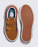 Vans Kids Old Skool V Shoes - Color Block Multi/True White