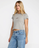 RVCA Women's 411 Tee - Sky Grey
