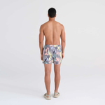 Saxx Mens Oh Buoy Stretch Volley 5" Swim Short - Aviary - Multi
