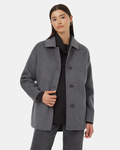 Tentree Womens Wool Button Front Coat