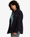 RVCA Womens Birdie Cord Jacket - Gravel