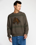 RVCA Mens KSL Crew Sweater - Mushroom