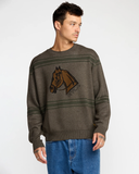 RVCA Mens KSL Crew Sweater - Mushroom