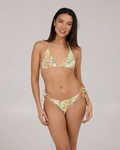 Salty Crew Womens North Shore Tie Side Bikini Bottom - Off White