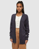 Tentree Women's Prairies Nep Cardigan - Midnight Blue Nep