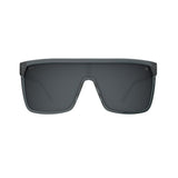Spy Flynn Sunglasses - Translucent Gunmetal - Happy Gray Gunmetal Spectra Mirror