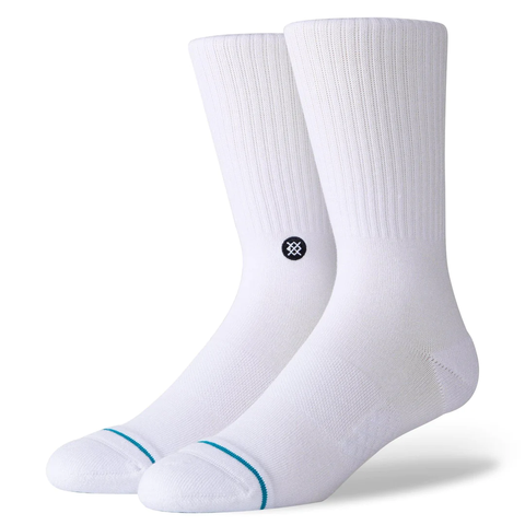 Stance Icon Crew Socks - White/Black