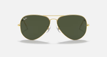 Ray-Ban Aviator Large Metal Sunglasses - Arista Gold W/ G-15 Green