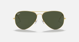 Ray-Ban Aviator Large Metal Sunglasses - Arista Gold W/ G-15 Green