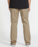 Volcom Mens Frickin Modern Stretch Pants - Khaki