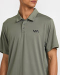 RVCA Mens Sport Vent Polo - Sage Leaf