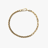 Pura Vida Men's Carabiner Clasp Chain Bracelet | Gold