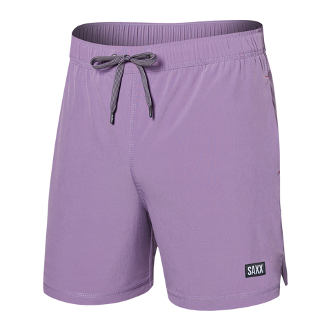 Saxx Mens Oh Buoy Stretch Volley 5" Swim Short - Purple Haze