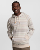 Tentree Mens Woodrow Brushed Cotton Hoodie - Sand Stone Multi Stripe
