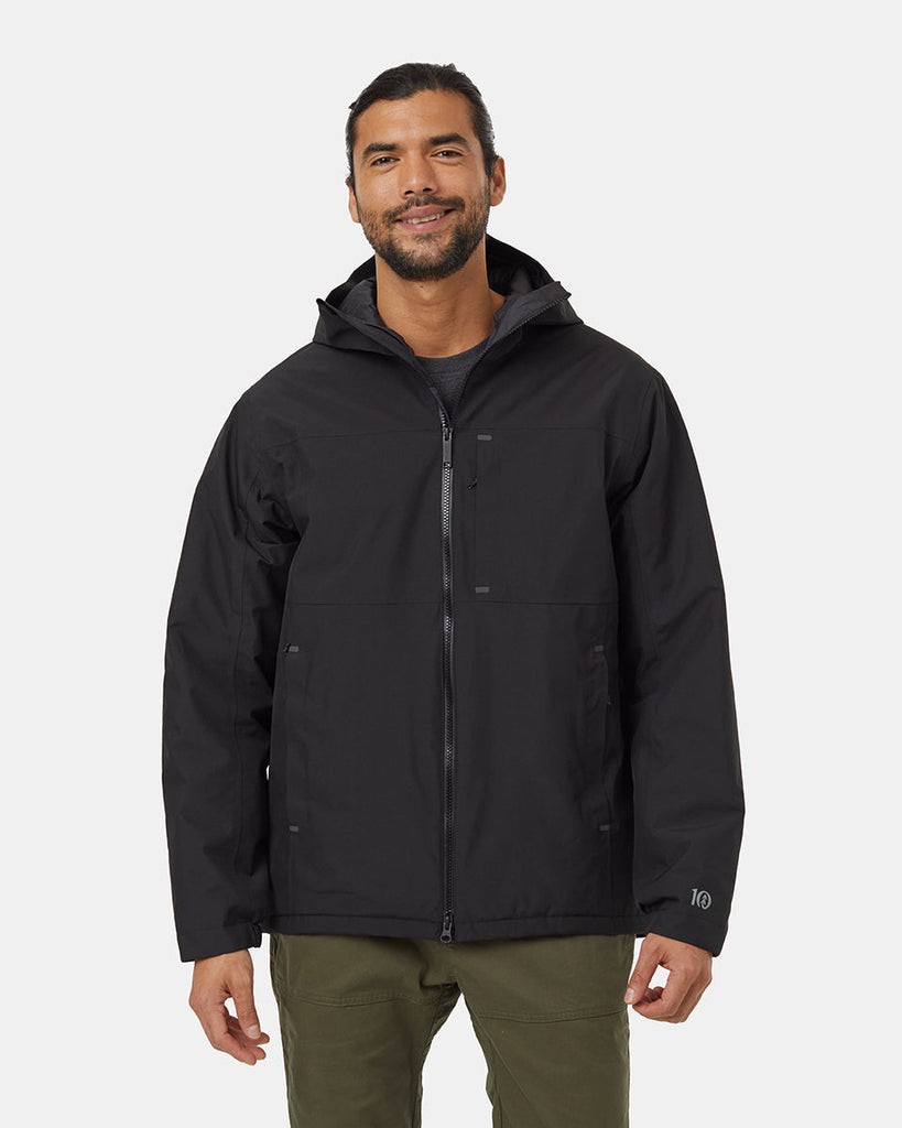 Tentree Mens Nimbus Insulated Rain Jacket Rumors Skate and Snow