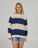 Salty Crew Women Signal Knit Crew - Bright Navy