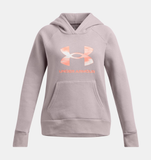 Under Armour Girls' UA Rival Fleece Big Logo Hoodie