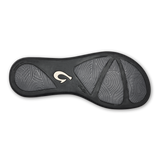 OluKai Womens Honu Leather Beach Sandals - Black