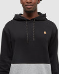 Tentree Mens Howson Hoodie - Meteorite Black/Harbour Grey Heather
