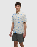 Tentree Mens Redwood Shirt - White Oak Heather