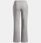 Under Armour Girls' UA Rival Fleece Piped Pants - Mod Gray Light Heather / White - 011