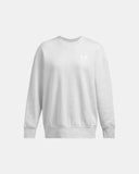 Under Armour Women's UA Icon Fleece Oversized Crew - Distant Gray Medium Heather / White - 023