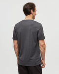 Tentree Mens Embroidered Ten T-Shirt - Meteorite Black Heather